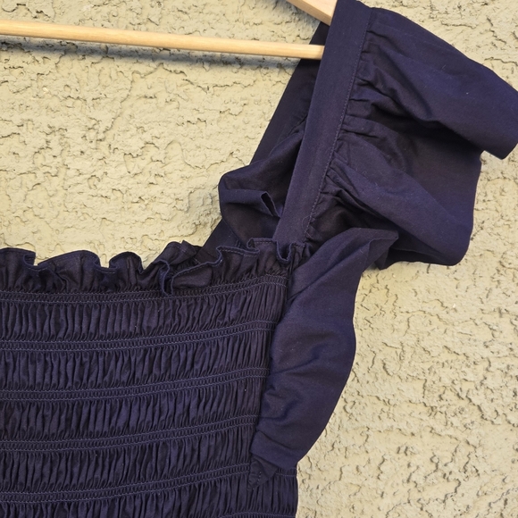 Sea New York Gladys Navy Smocked Maxi Dress - Picture 9 of 14